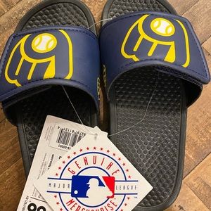 Youth MLB Brewers Sandals